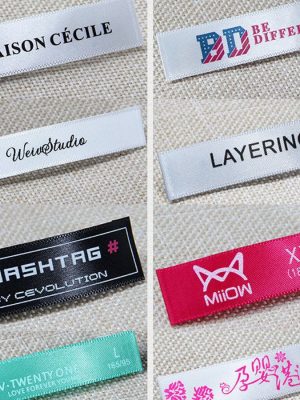 Satin Printed Label Satin Printed Labels
